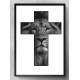 Quadro Decorativo Le�o na Cruz Fundo Branco