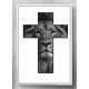 Quadro Decorativo Le�o na Cruz Fundo Branco