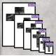 Quadro Decorativo Le�o na Cruz Fundo Branco