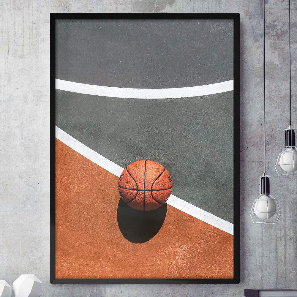 Quadro Decorativo Minimalista Basquete