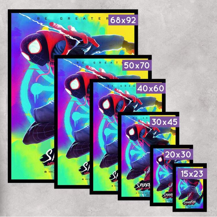 Quadro Decorativo Homem Aranha Desenho Spider Verse