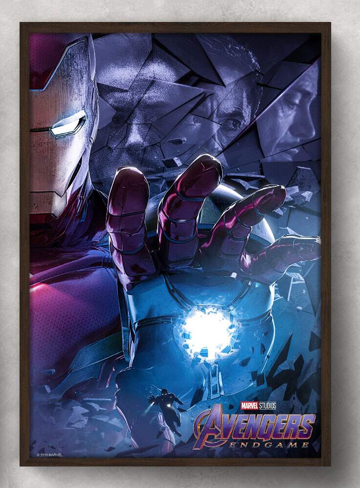 Quadro Decorativo Homem de Ferro Vingadores End Game