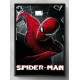 Quadro Decorativo Homem Aranha Vermelho Fundo Preto e Branco