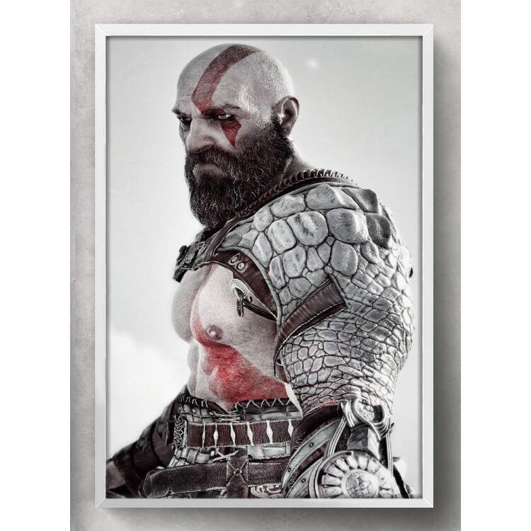 Quadro Decorativo Kratos God Of War Ragnarok