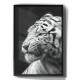 Quadro Decorativo Tigre Branco de Perfil