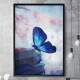 Quadro Decorativo Borboleta Azul nos Livros