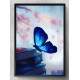 Quadro Decorativo Borboleta Azul nos Livros