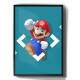 Quadro Decorativo Mario 3D Fundo Azul