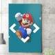 Quadro Decorativo Mario 3D Fundo Azul