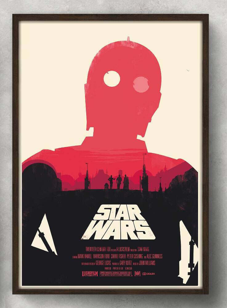 Quadro Decorativo Robo Star Wars Capa
