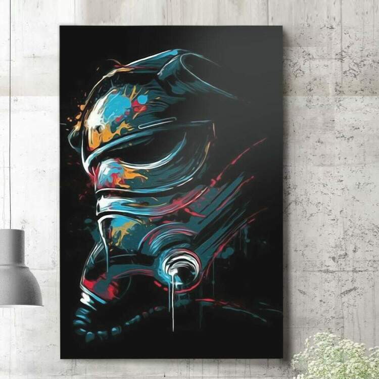 Quadro Decorativo Star Wars Stormtrooper Colorido