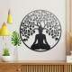 Quadro Decorativo Vazado Buda e �rvore da Vida