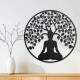 Quadro Decorativo Vazado Buda e �rvore da Vida