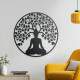 Quadro Decorativo Vazado Buda e �rvore da Vida
