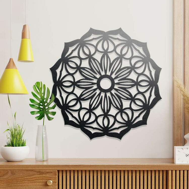 Quadro Decorativo Vazado Mandala 03