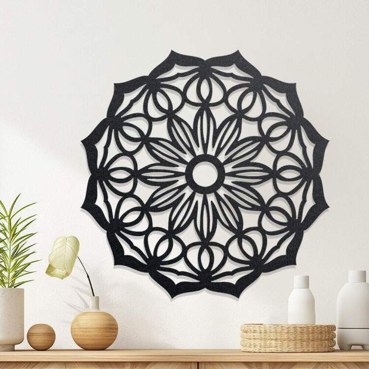 Quadro Decorativo Vazado Mandala 03