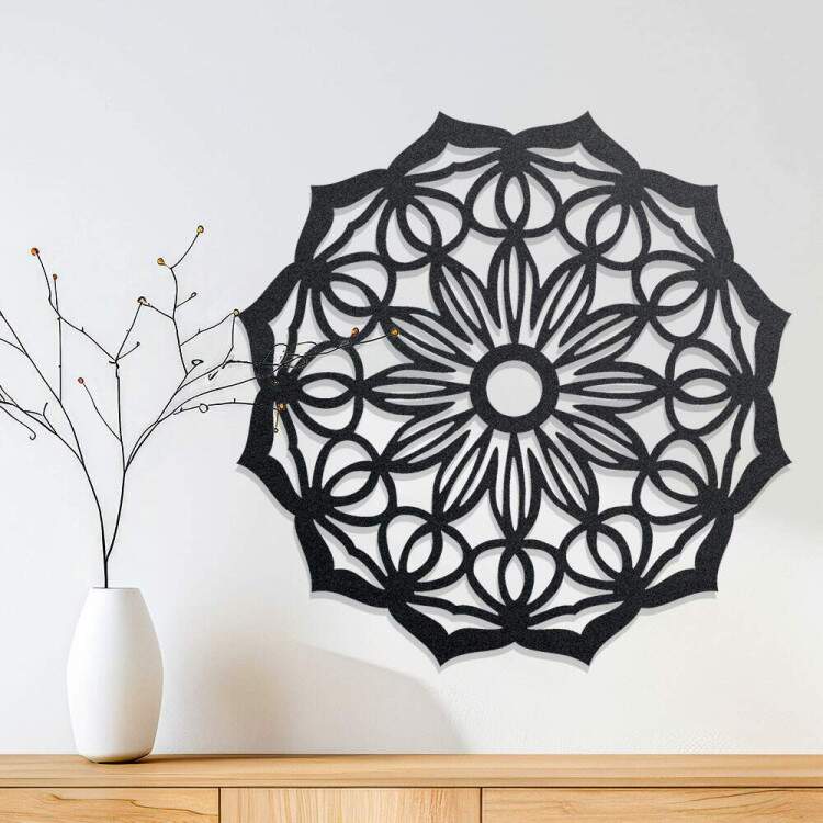 Quadro Decorativo Vazado Mandala 03
