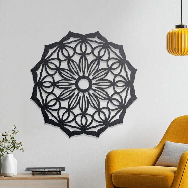 Quadro Decorativo Vazado Mandala 03
