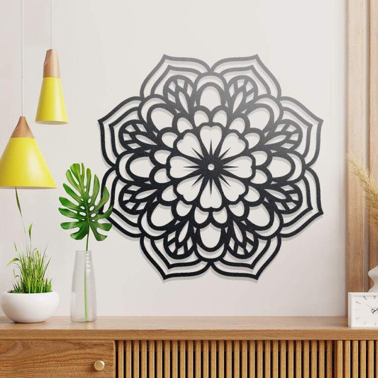 Quadro Decorativo Vazado Mandala 05