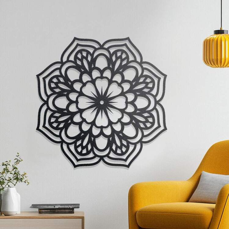 Quadro Decorativo Vazado Mandala 05
