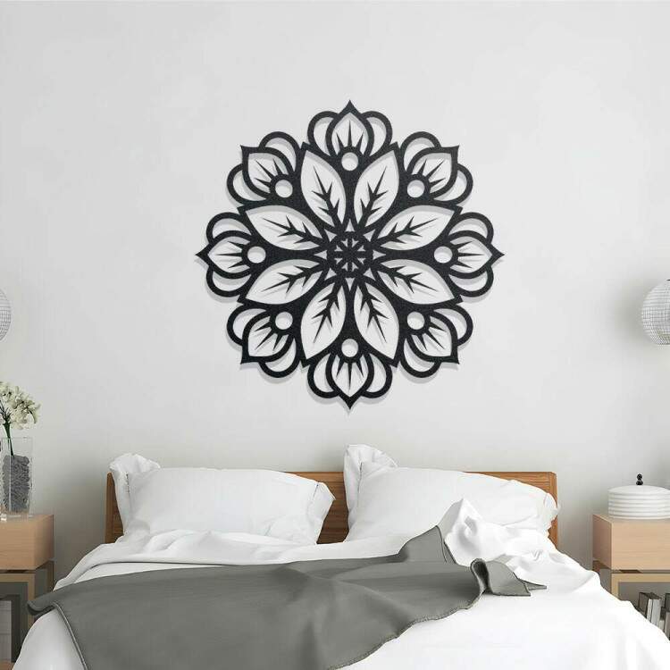 Quadro Decorativo Vazado Flor de Mandala