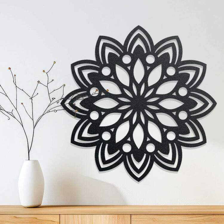 Quadro Decorativo Vazado Mandala Simples