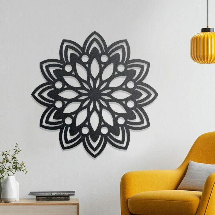 Quadro Decorativo Vazado Mandala Simples