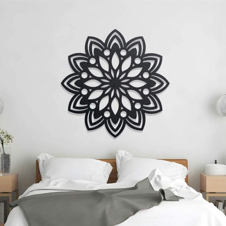 Quadro Decorativo Vazado Mandala Simples