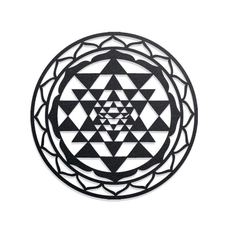 Quadro Decorativo Vazado Mandala Sri Yantra