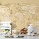 Papel de Parede Mapa-M�ndi Papel Pardo MP