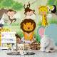 Papel de Parede Animais Baby na Floresta MP