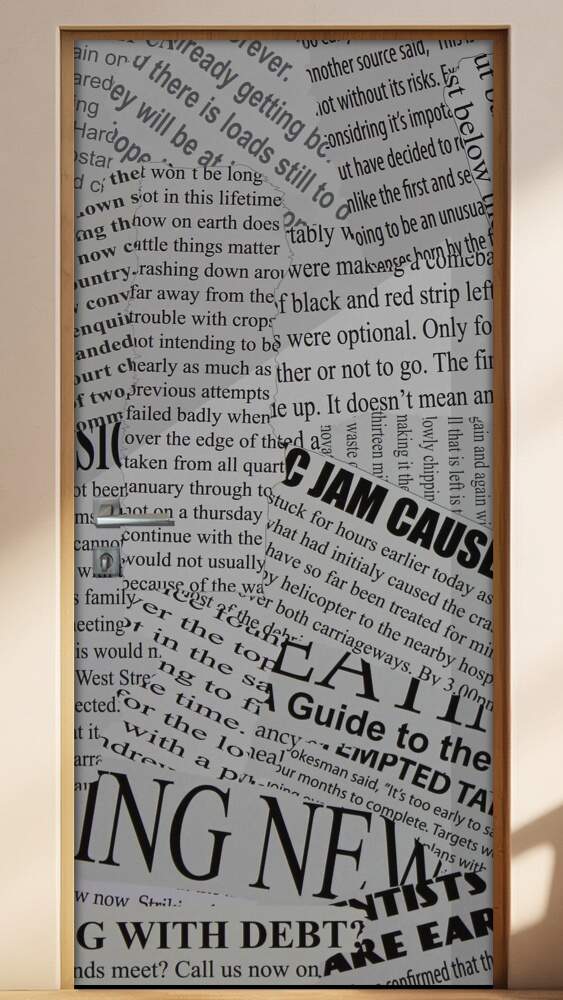 Adesivo para Porta Jornal 2