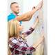 Papel de Parede Gliter Estrelas Coloridas 3D