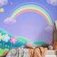 Papel de Parede Jardim Encantado com Arco �ris MP