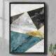 Quadro Decorativo Abstrato M�rmore Turquesa
