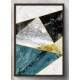 Quadro Decorativo Abstrato M�rmore Turquesa