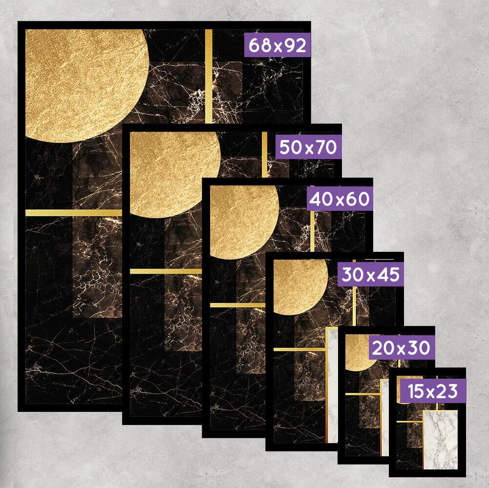 Quadro Decorativo Abstrato M�rmore Lua Minimalista