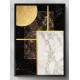 Quadro Decorativo Abstrato M�rmore Lua Minimalista