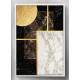 Quadro Decorativo Abstrato M�rmore Lua Minimalista