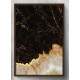Quadro Decorativo M�rmore Minimalista Marrom
