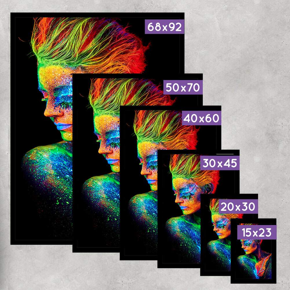 Quadro Decorativo Abstrato Pintura Mulher Colorida