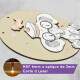Enfeite de Porta Maternidade Elefantinho Baby com �culos
