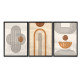 Kit 3 Quadros Decorativos Geom�trico Arte Moderna