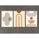 Kit 3 Quadros Decorativos Geom�trico Arte Moderna