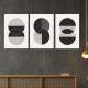 Kit 3 Quadros Decorativos Geom�trico Arte Moderna 03