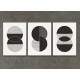 Kit 3 Quadros Decorativos Geom�trico Arte Moderna 03