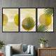 Kit 3 Quadros Decorativos Geom�trico Arte Moderna 07