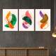 Kit 3 Quadros Decorativos Geom�trico Arte Moderna 09