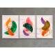 Kit 3 Quadros Decorativos Geom�trico Arte Moderna 09