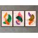 Kit 3 Quadros Decorativos Geom�trico Arte Moderna 09